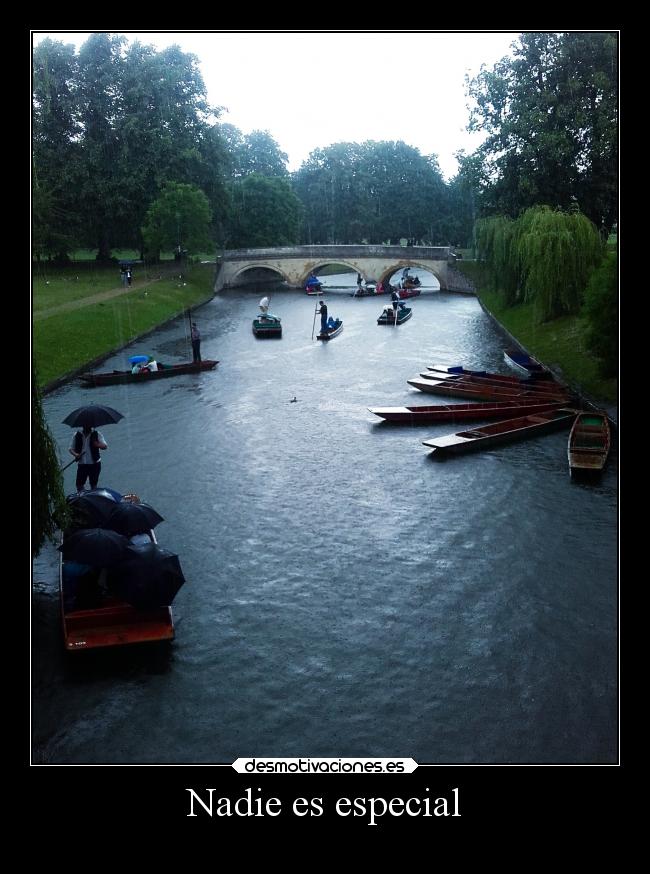 Nadie es especial -