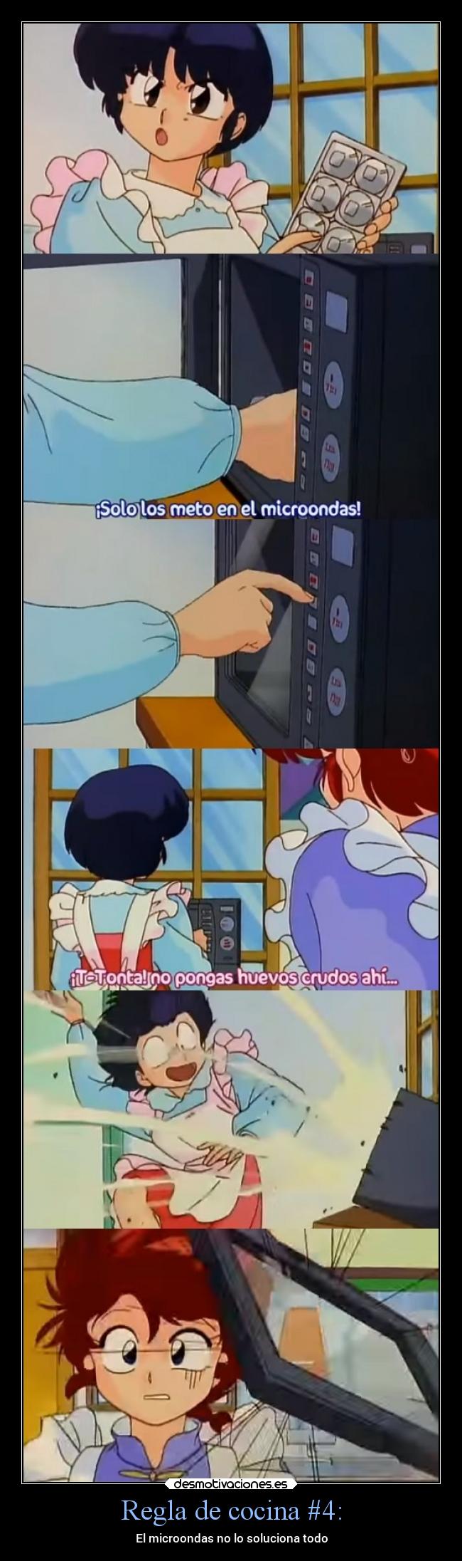 Regla de cocina #4: - El microondas no lo soluciona todo
