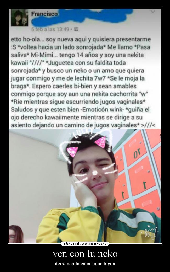 ven con tu neko - derramando esos jugos tuyos