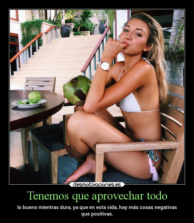 Tenemos que aprovechar todo -