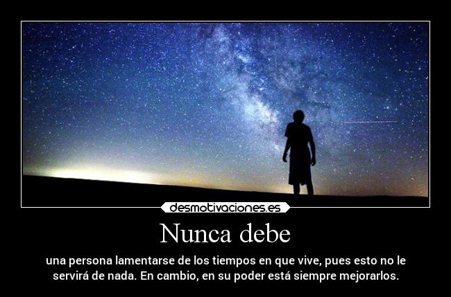 Nunca debe - 