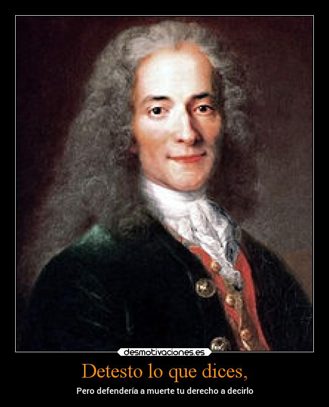 Detesto lo que dices, - 
