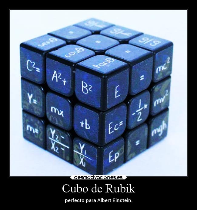 Cubo de Rubik - perfecto para Albert Einstein.