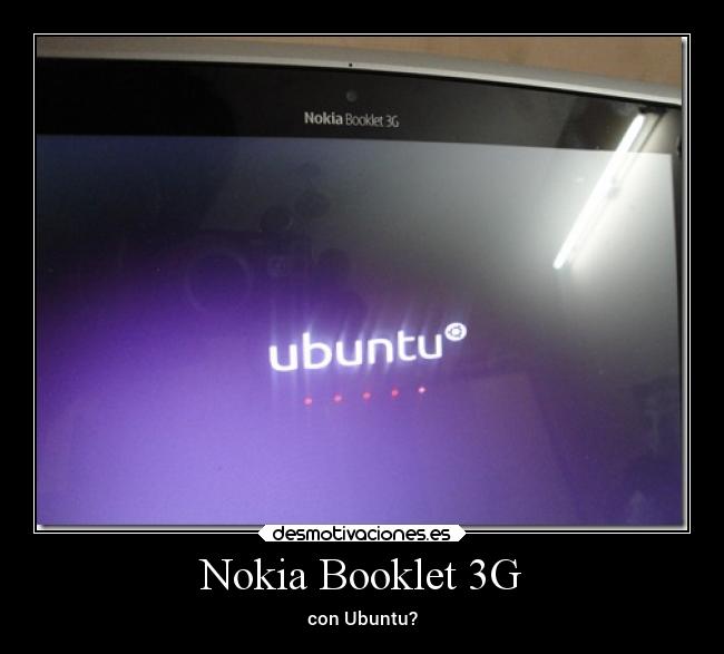 Nokia Booklet 3G - con Ubuntu?