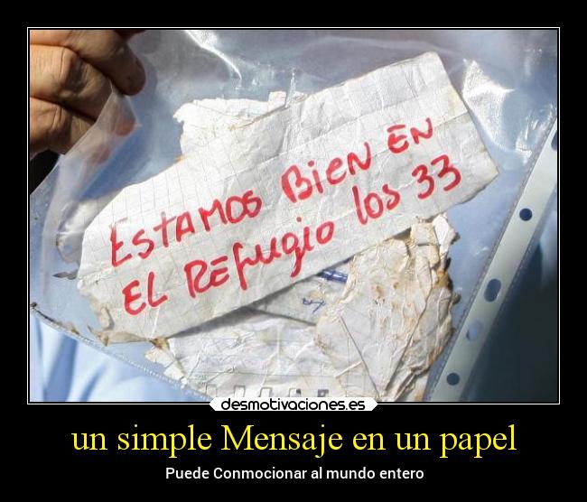un simple Mensaje en un papel - Puede Conmocionar al mundo entero