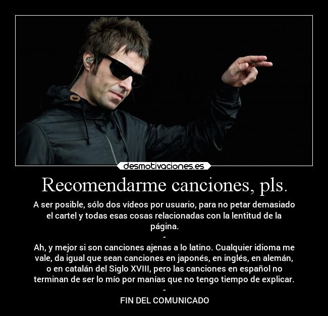 carteles musica liam gallagher desmotivaciones