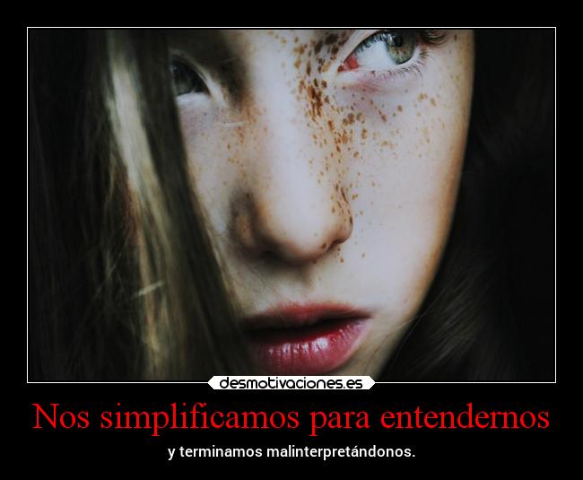 Nos simplificamos para entendernos - 