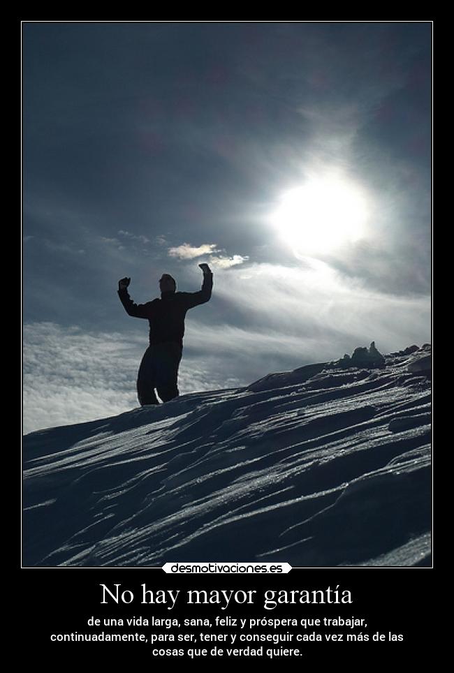No hay mayor garantía - 