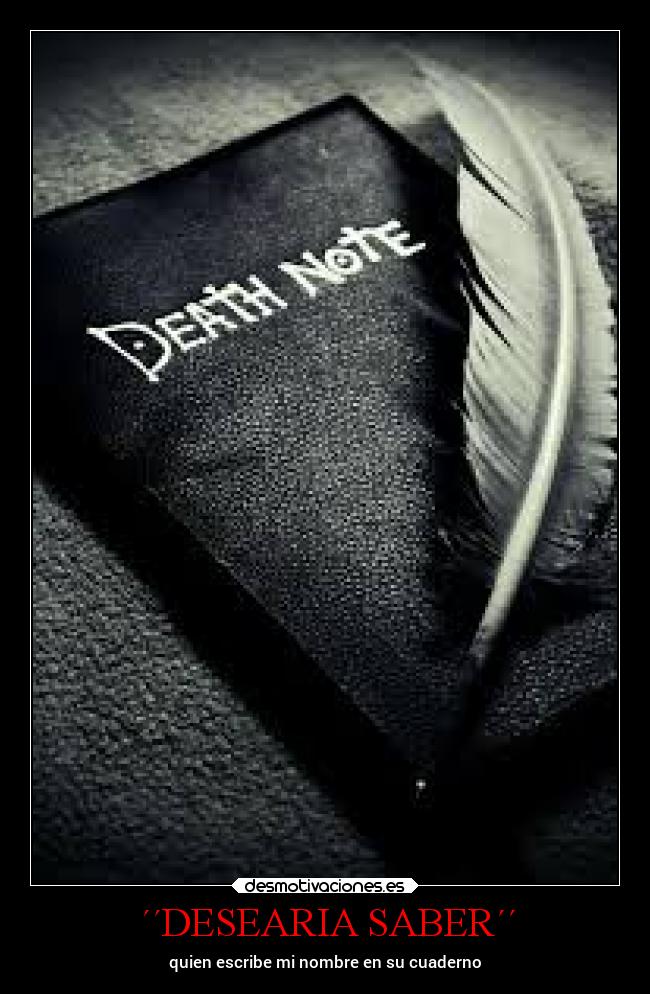 carteles vida anime locosdeamor death note serie completa losanonimos desmounidos desmotivaciones