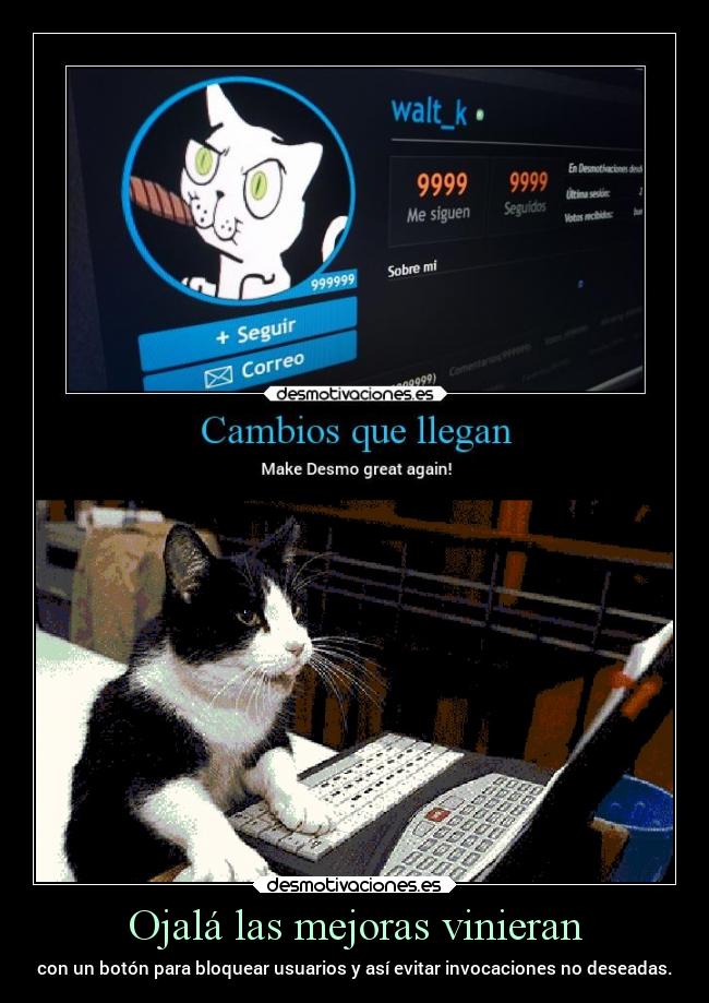 carteles vida gato bloquear invocaciones waltk clandesplazado erosekai imanamelessghoul desmotivaciones