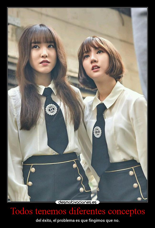 Todos tenemos diferentes conceptos -