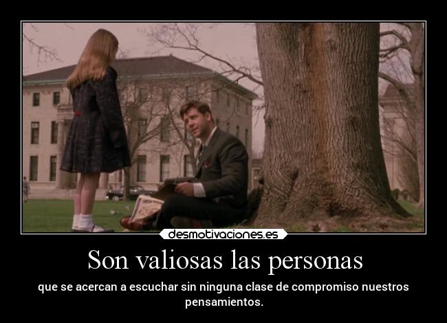 Son valiosas las personas -