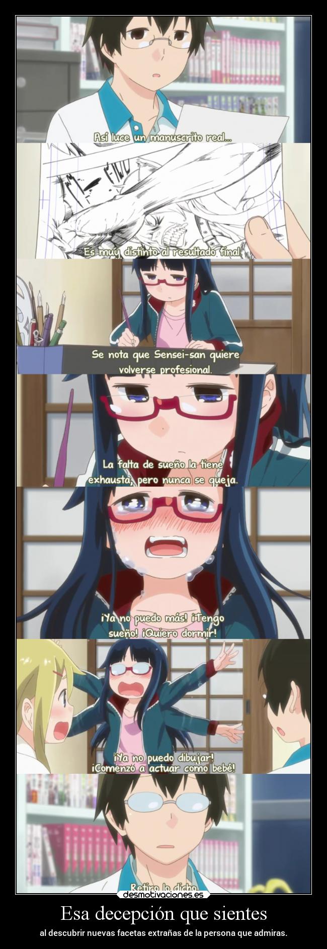 Esa decepción que sientes -