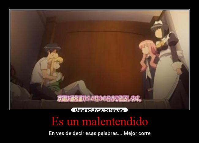 carteles anime amigos amor alma desmotivaciones tsukaima saito louise siesta dokuro desmotivaciones