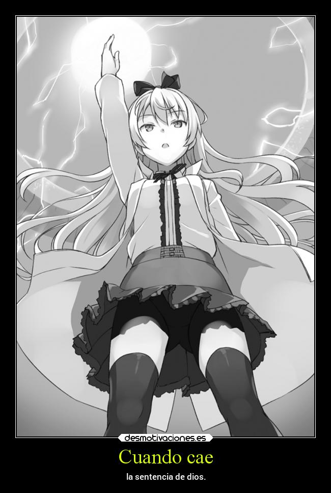 Cuando cae - la sentencia de dios.