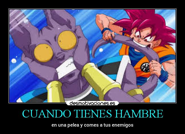 carteles anime hambre desmotivaciones
