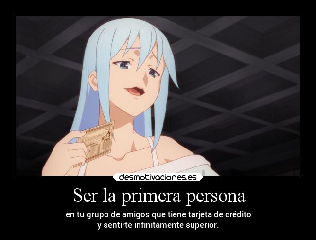 Ser la primera persona -