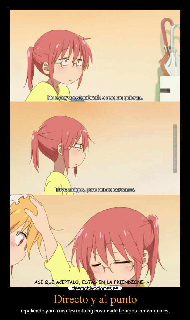 Directo y al punto - repeliendo yuri a niveles mitológicos desde tiempos inmemoriales.