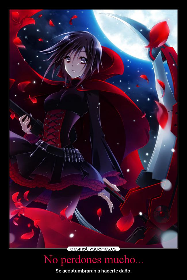 carteles anime perdon rbwy desmotivaciones