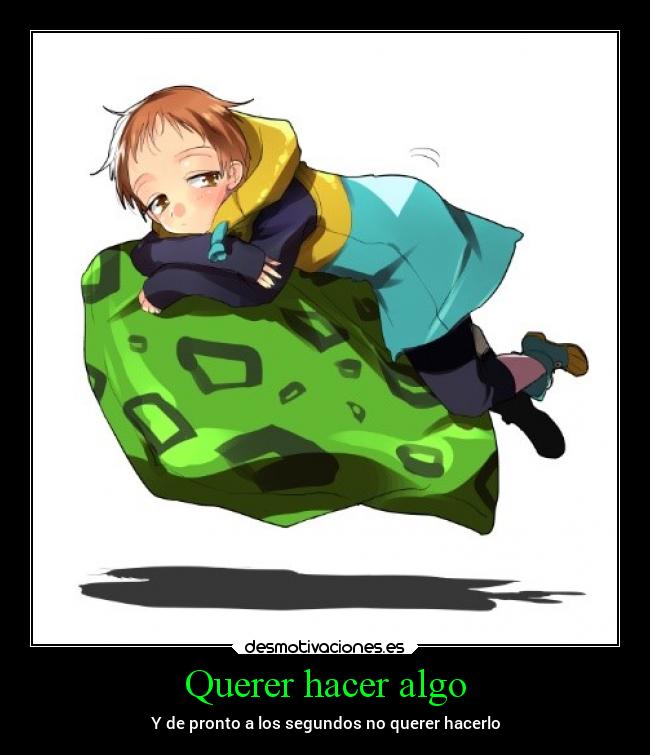 carteles anime pereza desmotivaciones