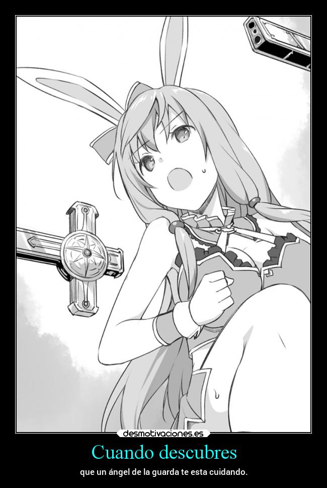 Cuando descubres - que un ángel de la guarda te esta cuidando.