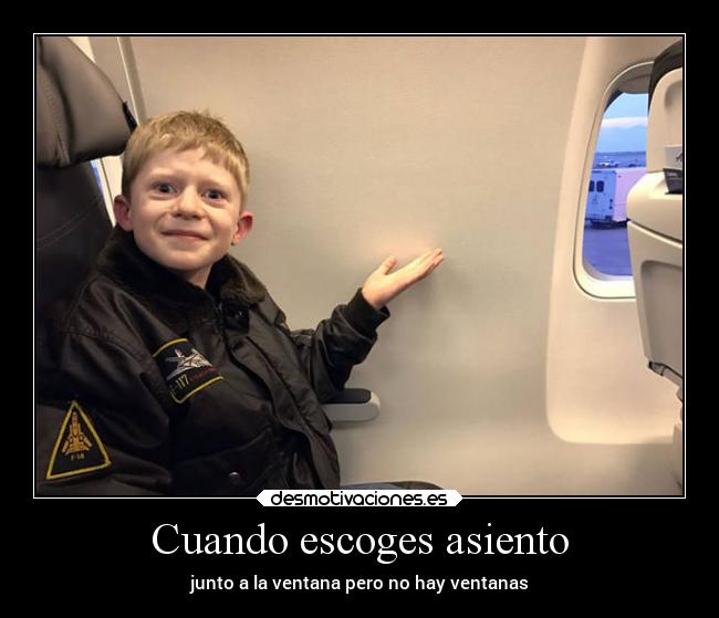 Cuando escoges asiento - 