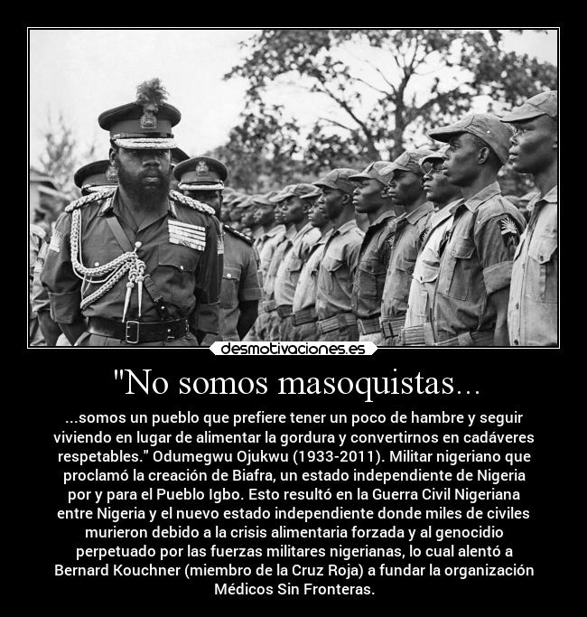 No somos masoquistas... - 