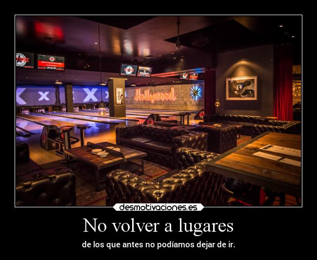 No volver a lugares - 