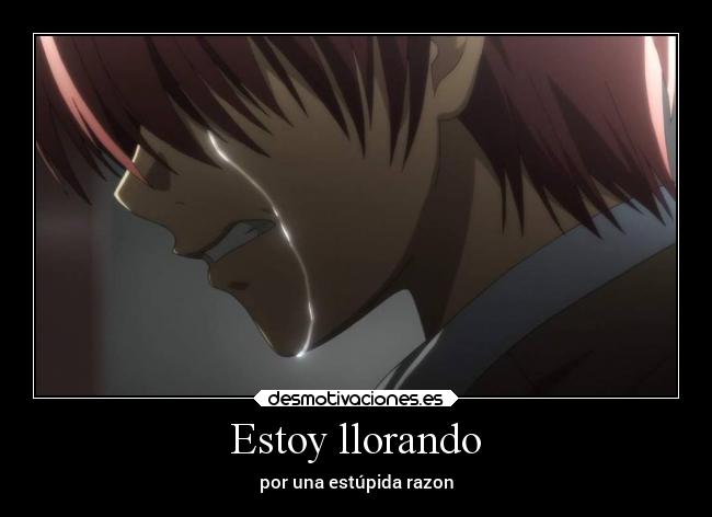 Estoy llorando - por una estúpida razon