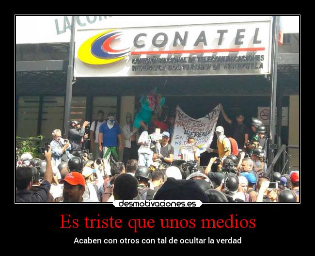 Es triste que unos medios -