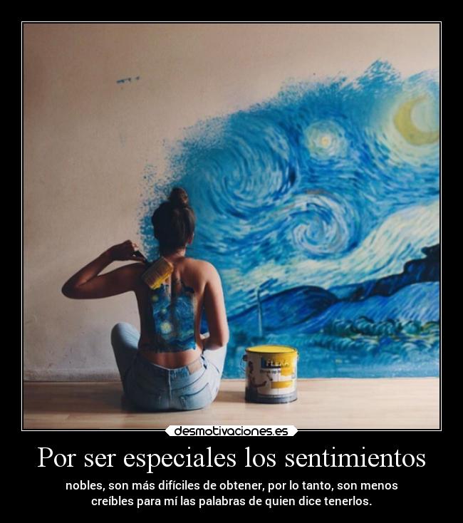 Por ser especiales los sentimientos - 
