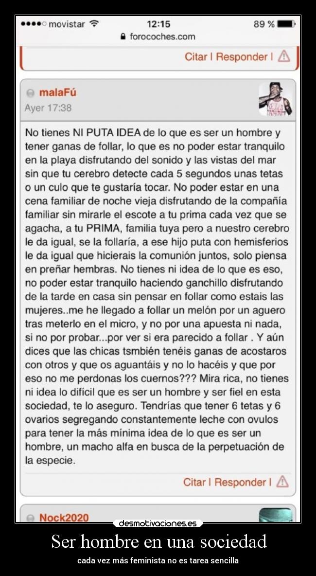 Ser hombre en una sociedad - 