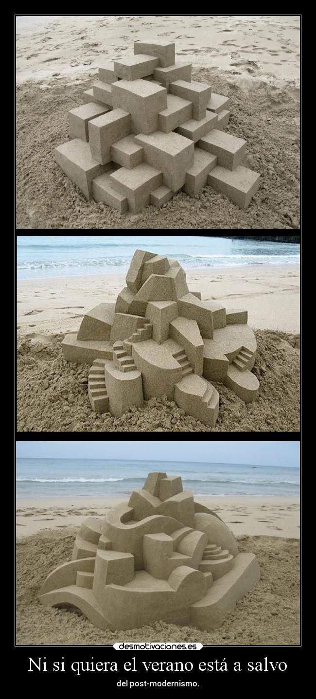 carteles verano humor verano arte castillosdearena postmodernos desmoveranito desmotivaciones