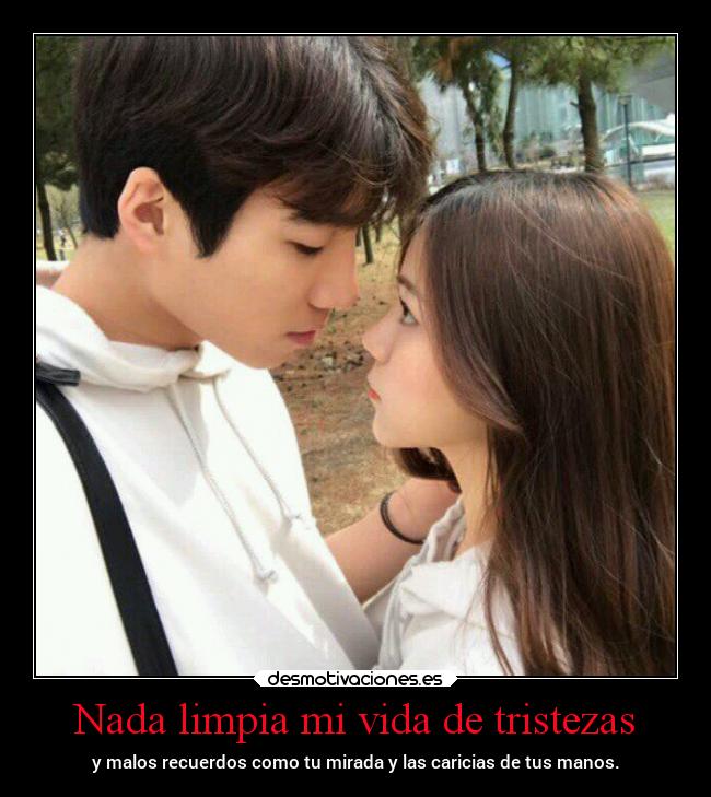 Nada limpia mi vida de tristezas -