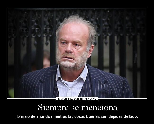 Siempre se menciona - 