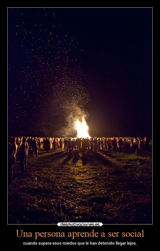 Una persona aprende a ser social -