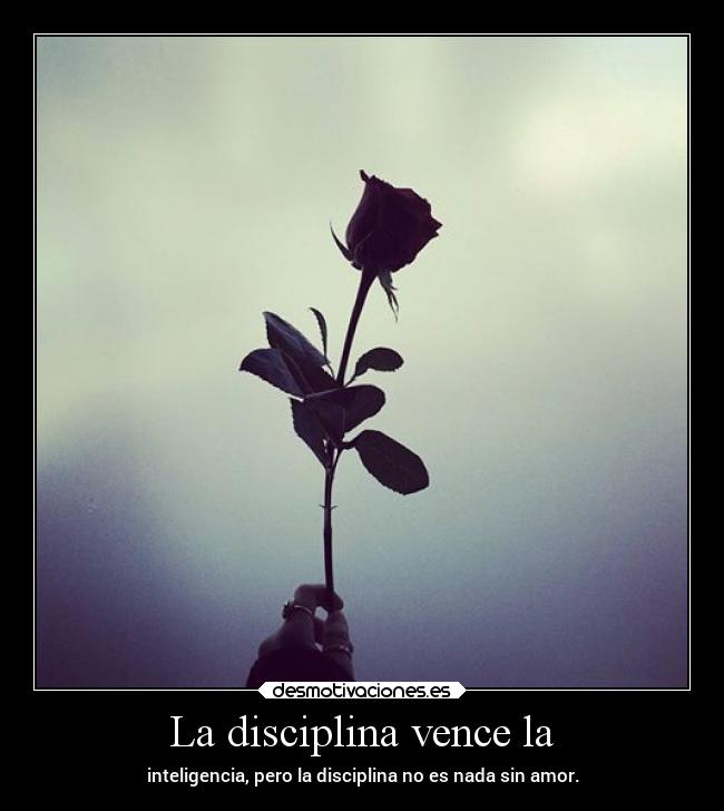 La disciplina vence la -
