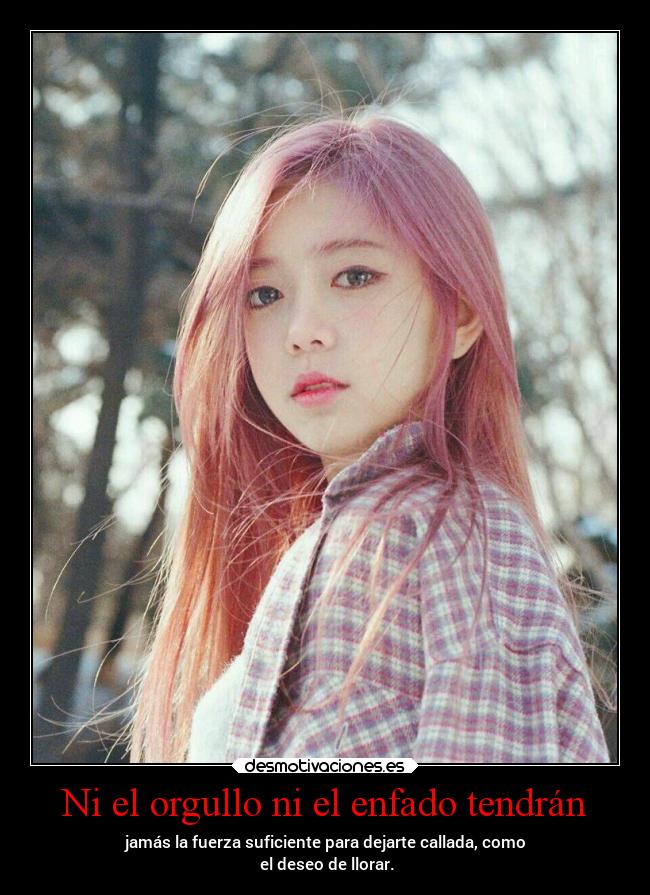 Ni el orgullo ni el enfado tendrán - 