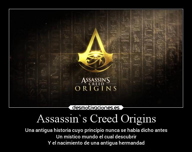 carteles videojuegos assassins creed origins desmotivaciones