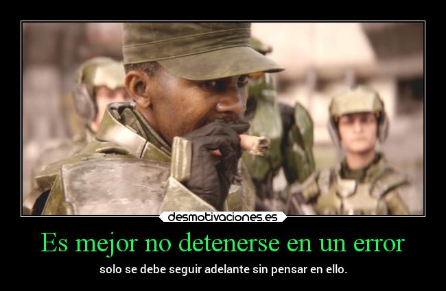 carteles videojuegos halo jhonson avery pasar del los errores alex vazquez999 eternalblue desmotivaciones