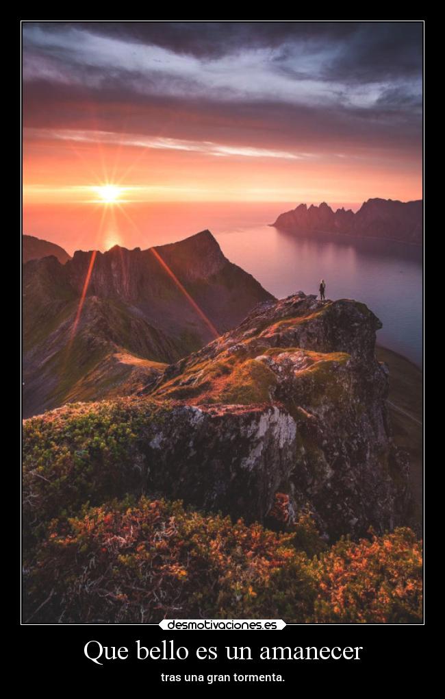 Que bello es un amanecer -