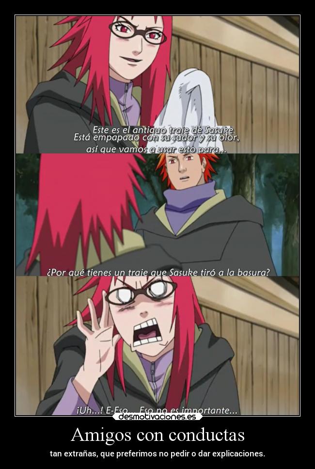 carteles amigos anime amistad actuar conducta rara unica explicar pedir raptorhunters desmotivaciones