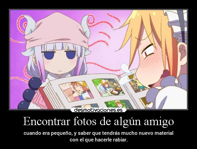 carteles anime humor risa amigos raptorhunters harukaze erosekai kobayashisanchinomaiddragon maiddragon tooru desmotivaciones
