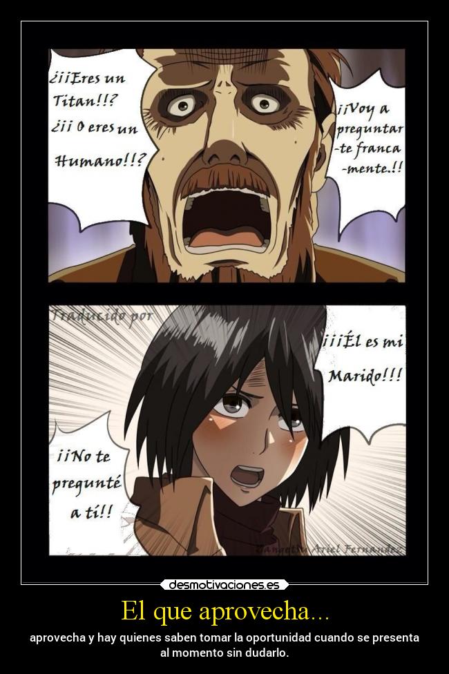 carteles anime madremia menudopapelon mikasaselarifo desmotivaciones