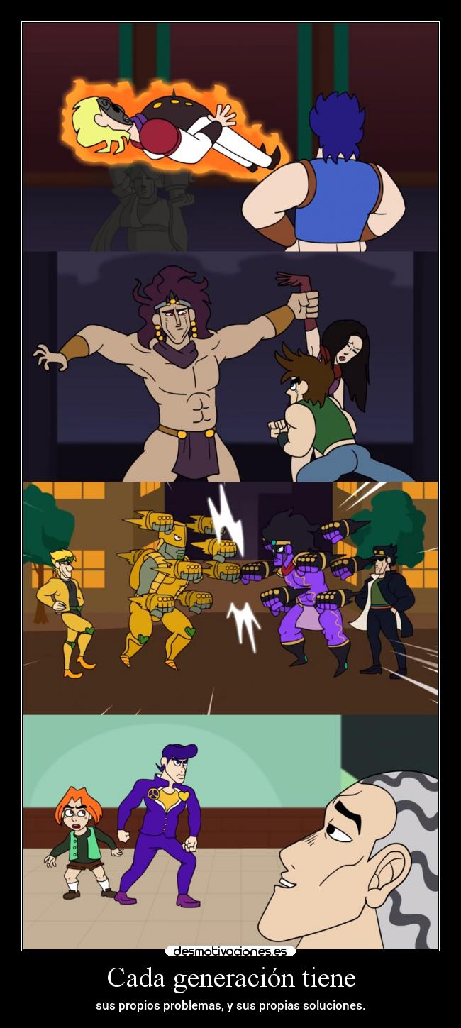 carteles anime vida familia raptorhunters harukaze erosekai jojo jojosbizarreadventure jotaro josuke joseph desmotivaciones