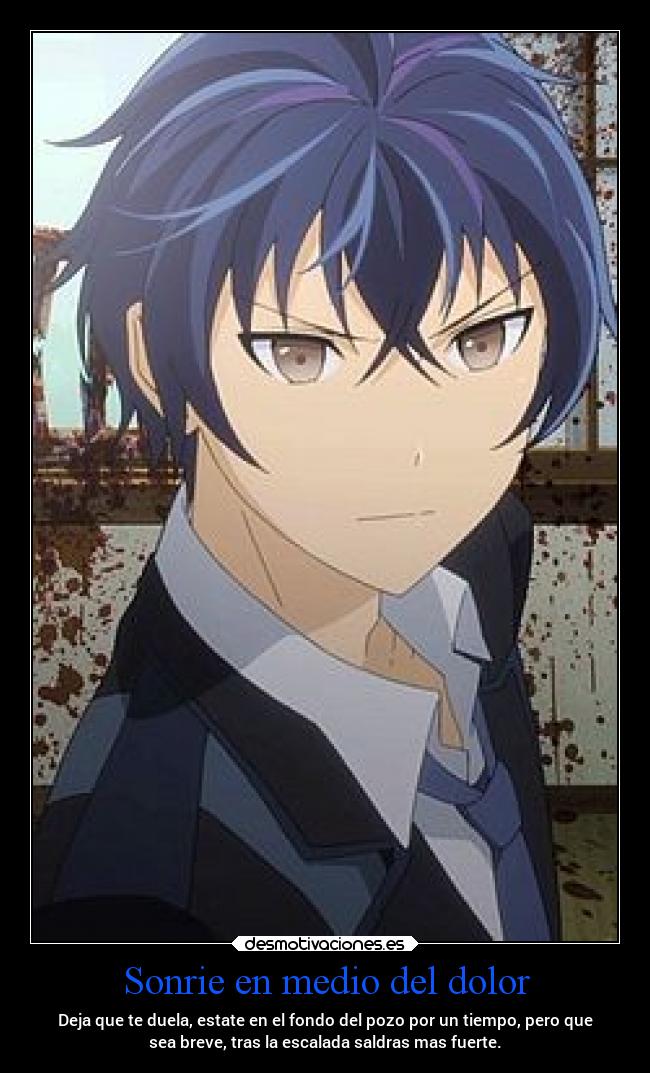 Sonrie en medio del dolor -