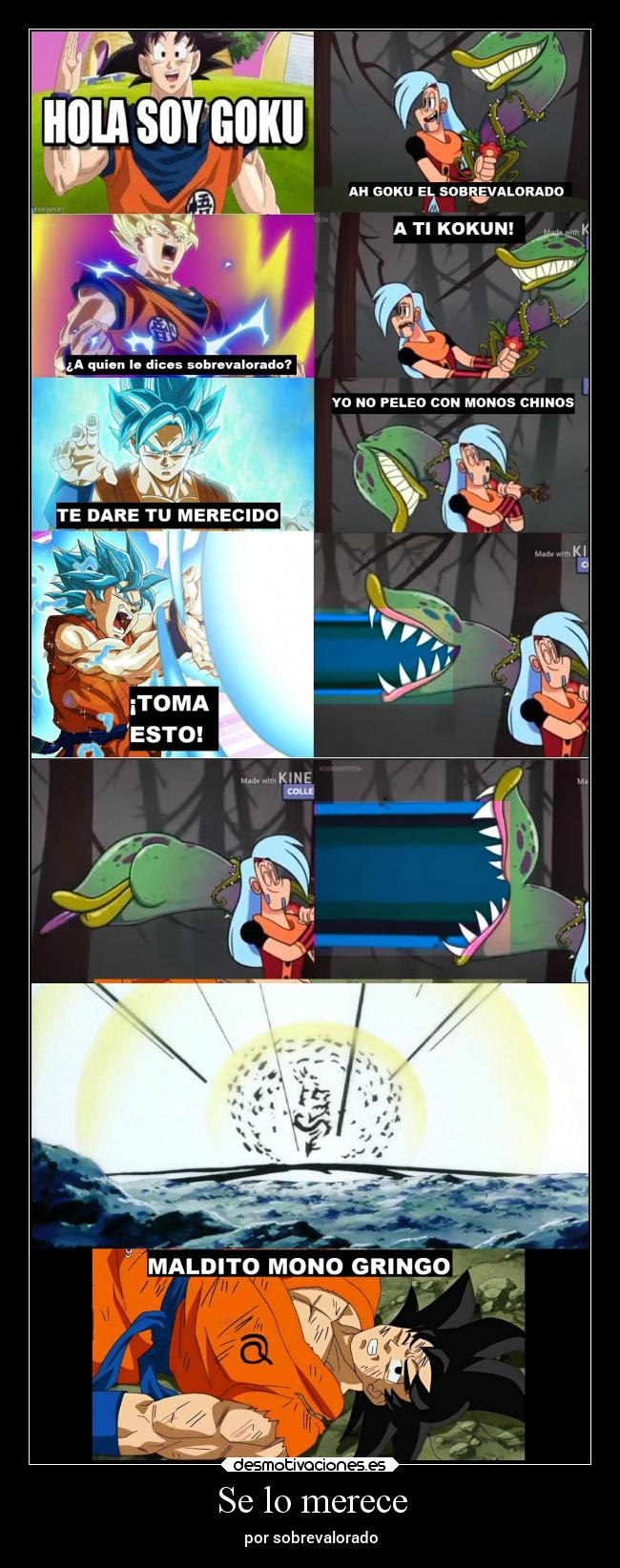 carteles graciosas dragonballsuper magiespadas prohyas goku desmotivaciones