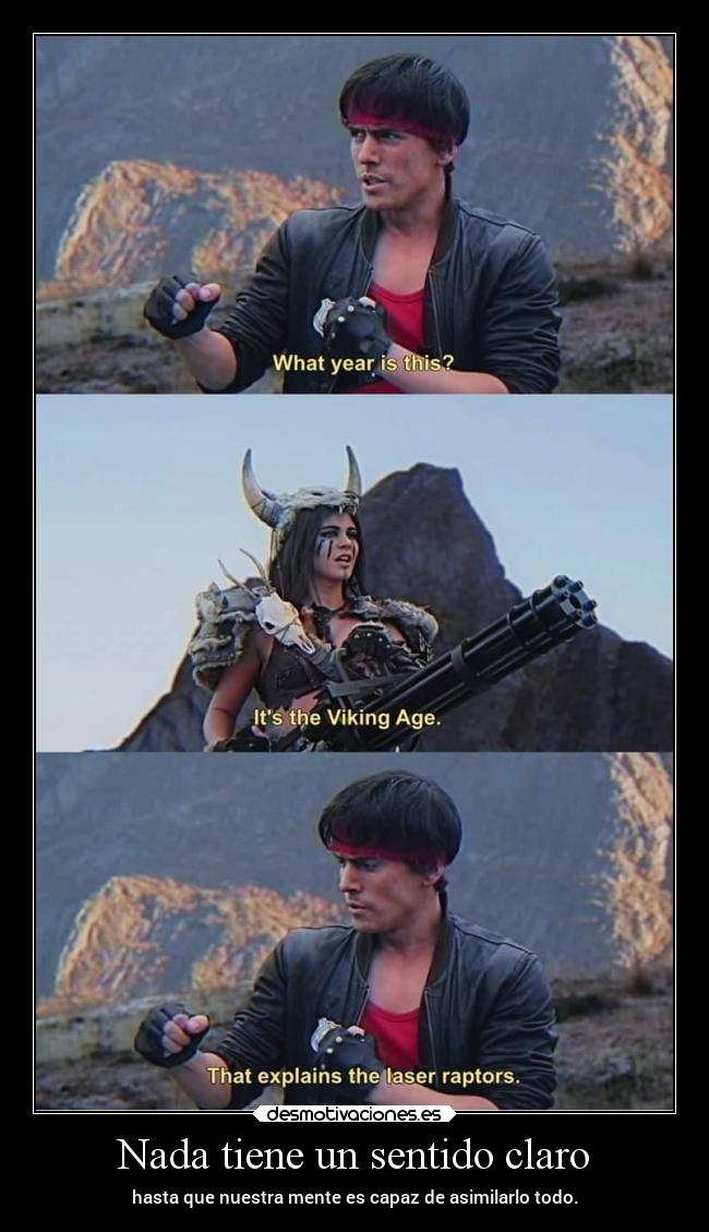 carteles humor cine sentido kungfury raptores laser desmotivaciones