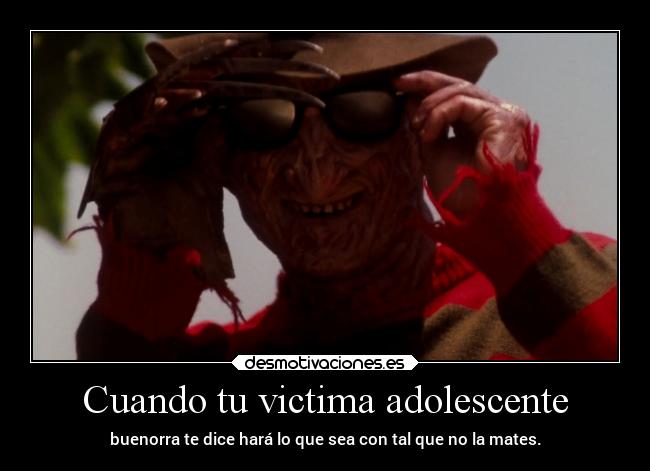 carteles humor krueger clanhoygan violacion rico desmotivaciones