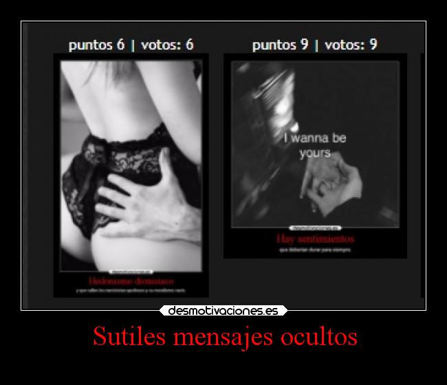 Sutiles mensajes ocultos - 